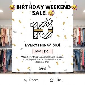 🎂 $10 BIRTHDAY SALE! EVERYTHING MUST GO 🎂